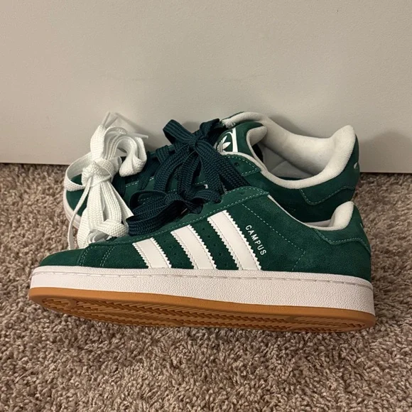 NWT Adidas Campus 00s Dark Green Sneakers J Size 5.5 W7 - Picture 12 of 16